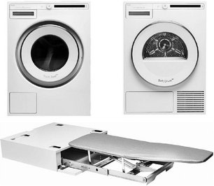 Asko Classic 3 (стиральная машина W2084.W/3 + сушильная машина T208C.W + гладильная доска HI1153W) фото в Тюмени
