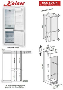 Встраиваемый холодильник Kaiser EKK 60176 фото 4 в Тюмени