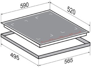 Стеклокерамическая варочная панель Zigmund Shtain CI 29.6 W фото 2 в Тюмени