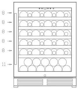 Винный шкаф Climadiff CLE51 фото 4 в Тюмени