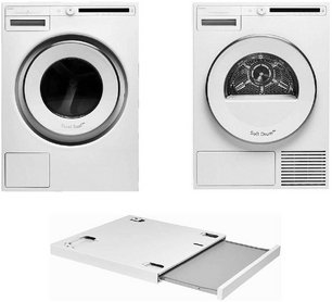 Asko Classic 8 (стиральная машина  W2086C.W/3 + сушильная машина T208H.W + выдвижная полка HSS1053W) фото в Тюмени