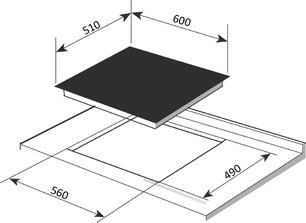 Электрическая варочная панель Brandt BPV1641B фото 4 в Тюмени