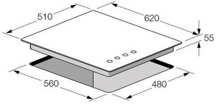 Варочная панель Fulgor Milano FCH 604 G BK фото 4 в Тюмени