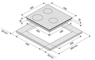 Варочная панель KRONA REMO 45 BL фото 4 в Тюмени