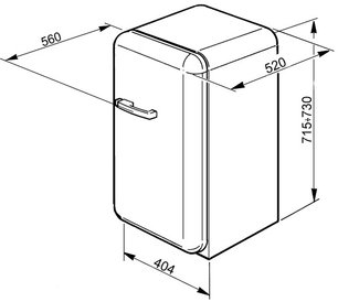 Мини-бар Smeg FAB5LUJ1 фото 2 в Тюмени