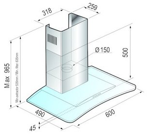 Вытяжка Кертинг KHC 6731 X фото 2 в Тюмени Вытяжка Korting KHC 6731 X фото 2 в Тюмени