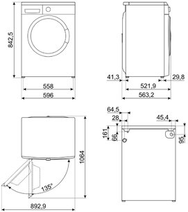 Стиральная машина Смег WM3T84RU фото 4 в Тюмени Стиральная машина Smeg WM3T84RU фото 4 в Тюмени