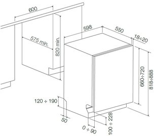 Встраиваемая посудомоечная машина Фулгор Милано FDW 8291.1 фото 4 в Тюмени Встраиваемая посудомоечная машина Fulgor Milano FDW 8291.1 фото 4 в Тюмени