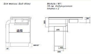 Варочная панель FALMEC Design+ MODULA/M1 (84 х 51) фото 3 в Тюмени