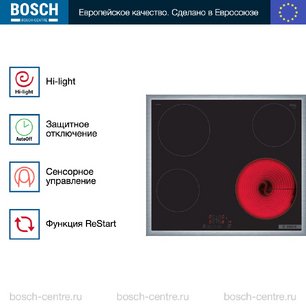 Электрическая варочная панель Bosch PKE645BB2E фото 2 в Тюмени