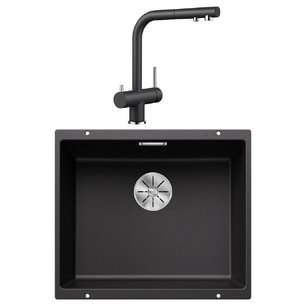 Blanco (мойка SUBLINE 500-U SILGRANIT + FONTAS-S II SILGRANIT антрацит) фото в Тюмени