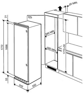 Холодильник Smeg FR320P фото 3 в Тюмени