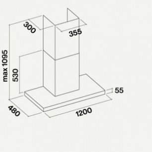 Вытяжка Фалмек Lumina 120 Glass White wall (NRS) фото 2 в Тюмени Вытяжка Falmec Lumina 120 Glass White wall (NRS) фото 2 в Тюмени