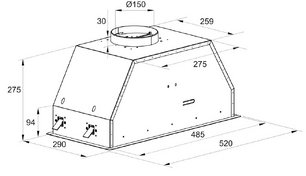 Встраиваемая вытяжка Kaiser EA 548 фото 4 в Тюмени