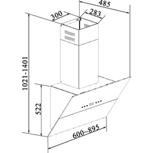 Вытяжка Кертинг KHC 61090 GN фото 4 в Тюмени Вытяжка Korting KHC 61090 GN фото 4 в Тюмени