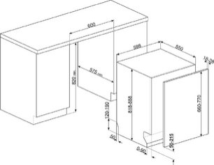 Встраиваемая посудомоечная машина Smeg STL5352C фото 3 в Тюмени