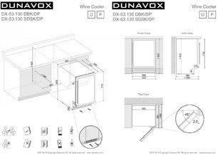 Винный шкаф Dunavox DX-53.130DBK/DP фото 3 в Тюмени