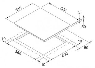 Независимая варочная панель Франке FHC 604 4C T BP фото 3 в Тюмени Независимая варочная панель Franke FHC 604 4C T BP фото 3 в Тюмени