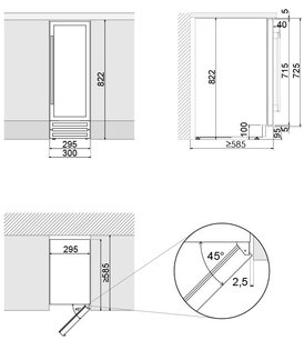 Встраиваемый винный шкаф Pando PVZB 30-16CRR фото 3 в Тюмени