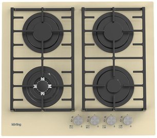 Газовая стеклянная варочная панель Кертинг HGG 6825 CTB фото в Тюмени Газовая стеклянная варочная панель Korting HGG 6825 CTB фото в Тюмени