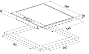 Варочная панель Smeg P663-1 фото 2 в Тюмени