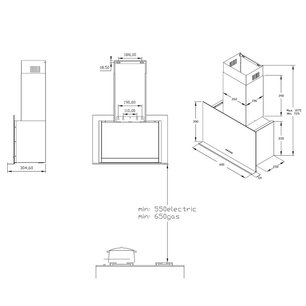Вертикальная вытяжка Кертинг KHC 65330 GN фото 4 в Тюмени Вертикальная вытяжка Korting KHC 65330 GN фото 4 в Тюмени
