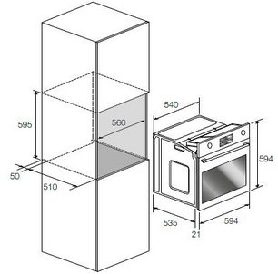 Духовой шкаф Фулгор Милано FQO 6009 MT X фото 3 в Тюмени Духовой шкаф Fulgor Milano FQO 6009 MT X фото 3 в Тюмени