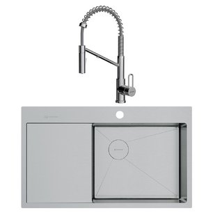 Omoikiri (мойка AKISAME 86 SIDE IN-R + смеситель MIKAWA 2 PLUS-SB BN) фото в Тюмени