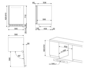 Встраиваемый винный холодильник Smeg CVI138LS3 фото 4 в Тюмени
