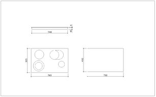 Варочная панель Barazza 1PVTC7 черная фото 2 в Тюмени