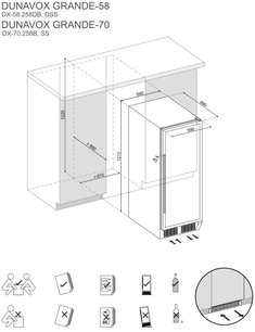 Винный шкаф Dunavox DX-70.258B фото 3 в Тюмени