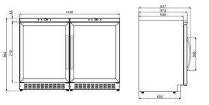 Винный шкаф Dometic B68G Double Basic фото 3 в Тюмени