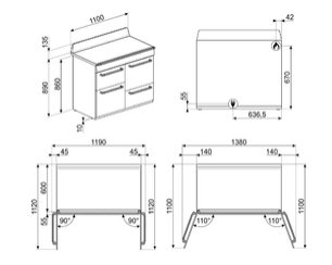 Варочный центр Smeg TR4110GR фото 4 в Тюмени