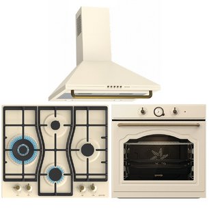 Gorenje (варочная панель GW6D42CLI + духовой шкаф BO6735CLI + вытяжка WHC63CLI) фото в Тюмени