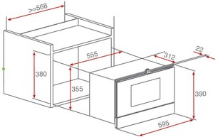 Встраиваемая микроволновая печь Тека MWS 22 EGL Black фото 2 в Тюмени Встраиваемая микроволновая печь Teka MWS 22 EGL Black фото 2 в Тюмени