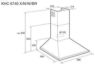 Вытяжка Кертинг KHC 6740 X фото 3 в Тюмени Вытяжка Korting KHC 6740 X фото 3 в Тюмени