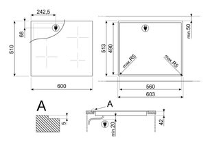 Варочная панель Smeg SE364ETD фото 4 в Тюмени