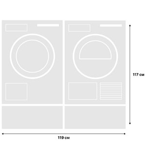 Asko Logic 19 (стиральная машина W4086C.W/3 + сушильная машина T408HD.W + напольный ящик HPS5323W (2 шт)) фото 2 в Тюмени
