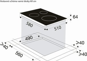 Индукционная варочная панель Brandt BPI6428UB фото 3 в Тюмени