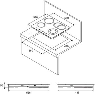 Независимая варочная панель Kuppersberg FQ6VS09 фото 2 в Тюмени