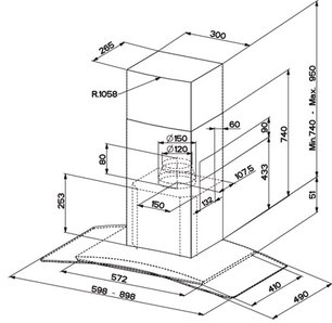 Вытяжка Фабер Tratto/SP EG10 X/V A90 фото 4 в Тюмени Вытяжка Faber Tratto/SP EG10 X/V A90 фото 4 в Тюмени