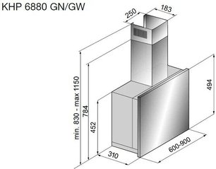 Вытяжка Кертинг KHP 6880 GN фото 2 в Тюмени Вытяжка Korting KHP 6880 GN фото 2 в Тюмени