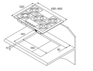 Независимая варочная панель Kuppersberg FQ9TG S фото 2 в Тюмени