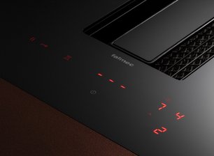Варочная панель с вытяжкой Falmec ZERO EASY 84 VETRO NERO фото 3 в Тюмени