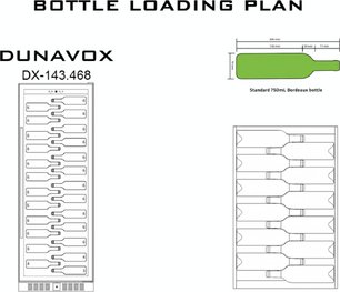 Винный шкаф Dunavox DX-143.468C фото 4 в Тюмени