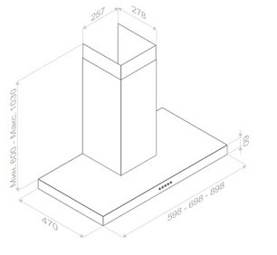 Встраиваемая вытяжка Pando P-823N/60 IX V.850 SEC фото 2 в Тюмени