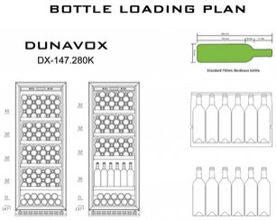 Винный шкаф Dunavox DX-147.280K фото 3 в Тюмени