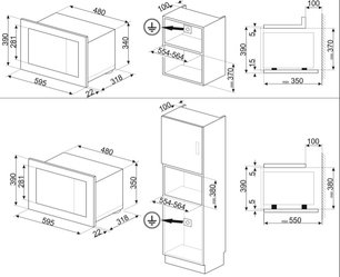 Микроволновая печь Смег FMI420S2 фото 4 в Тюмени Микроволновая печь Smeg FMI420S2 фото 4 в Тюмени