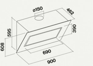 Вытяжка Фалмек Quasar (A+) 90 White Glass фото 3 в Тюмени Вытяжка Falmec Quasar (A+) 90 White Glass фото 3 в Тюмени