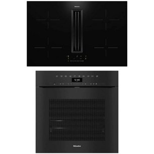 Miele (варочная панель с вытяжкой KMDA 7676 FL + духовой шкаф H 7464 BPX OBSW) фото в Тюмени